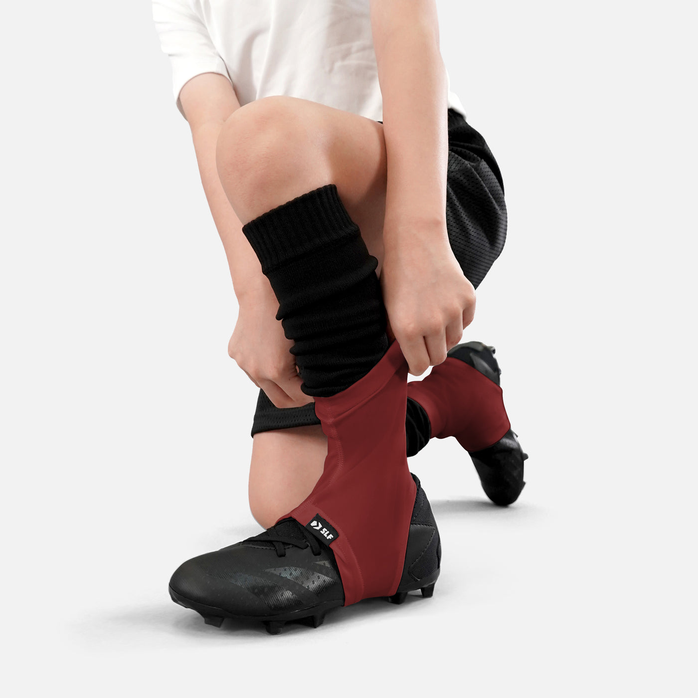 Hue Maroon Kids Spats / Cleat Covers