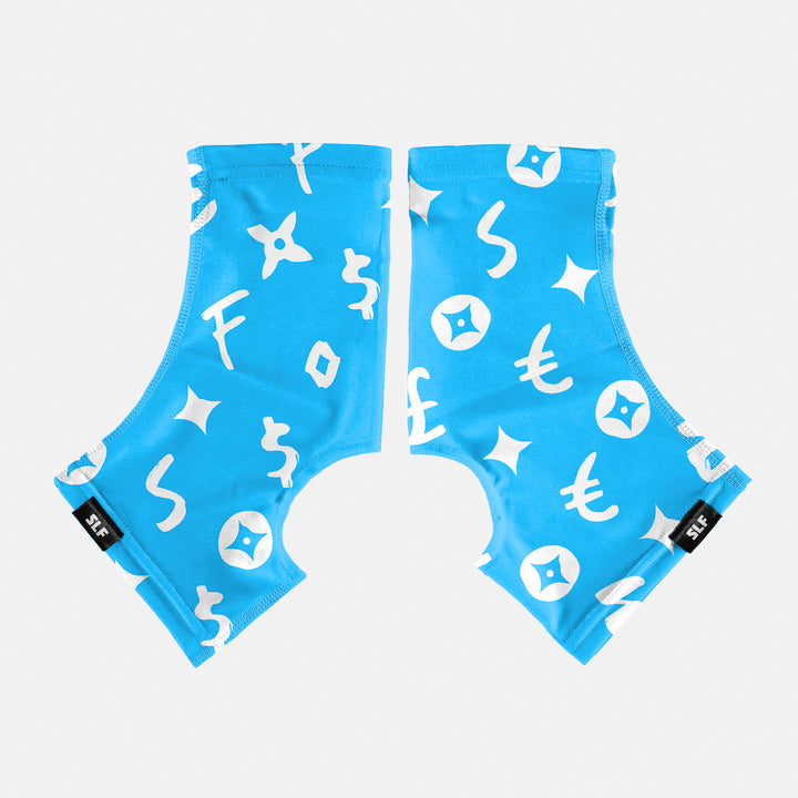 Sleefs Lavish Sky Blue Kids Spats / Cleat Covers