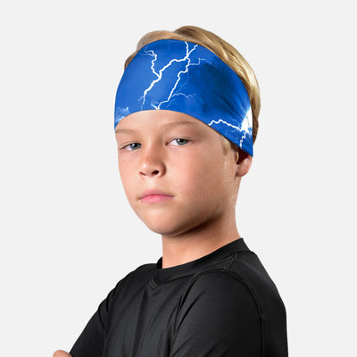 Blue Lightning Kids Headband