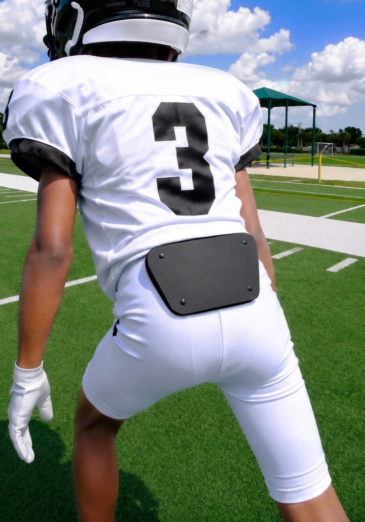 Black Unbranded SLF Football Back Plate -  Kids