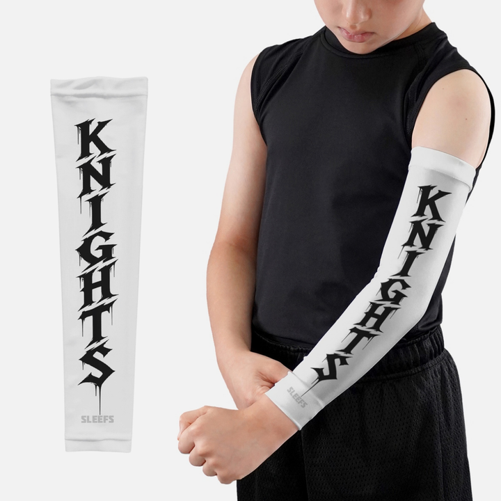 Knights Razor Script Kids Arm Sleeve