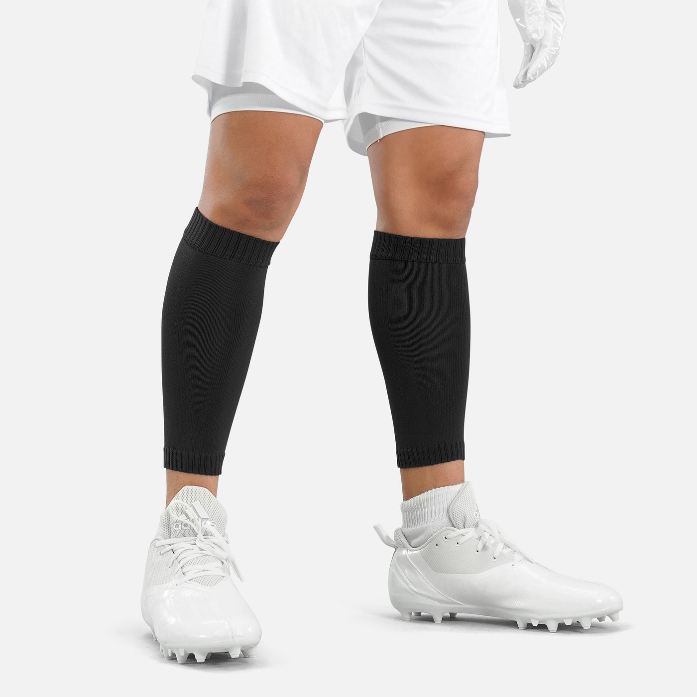 Basic Black Knitted Compression Calf Sleeves