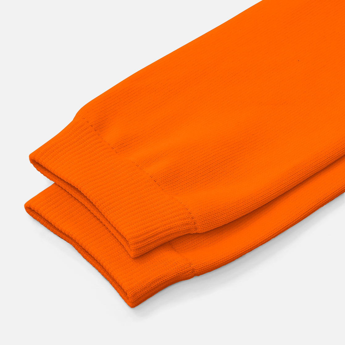 Hot Orange Knitted Compression Calf Sleeves