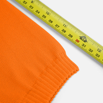 Hot Orange Knitted Compression Calf Sleeves