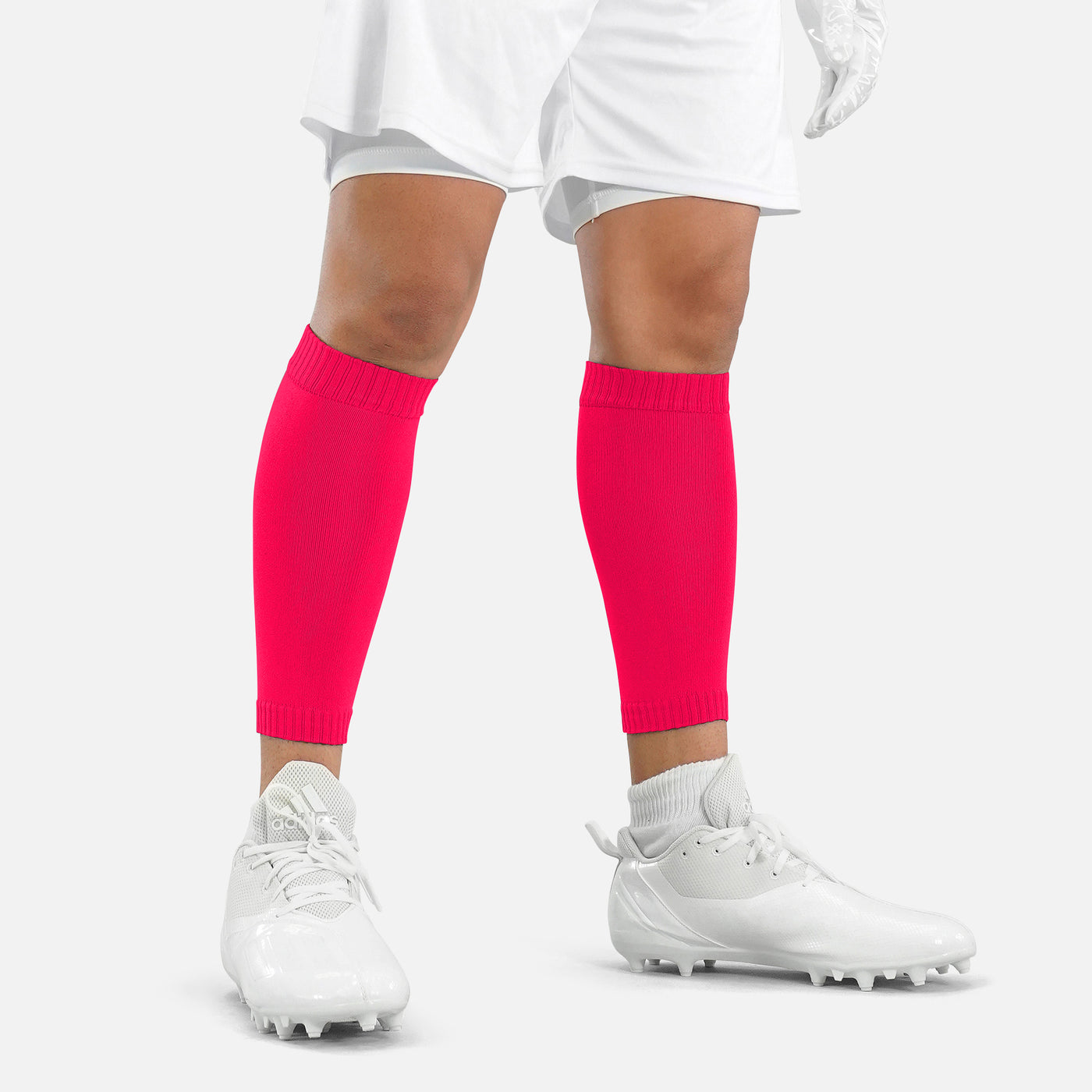 Hue Pink Knitted Compression Calf Sleeves