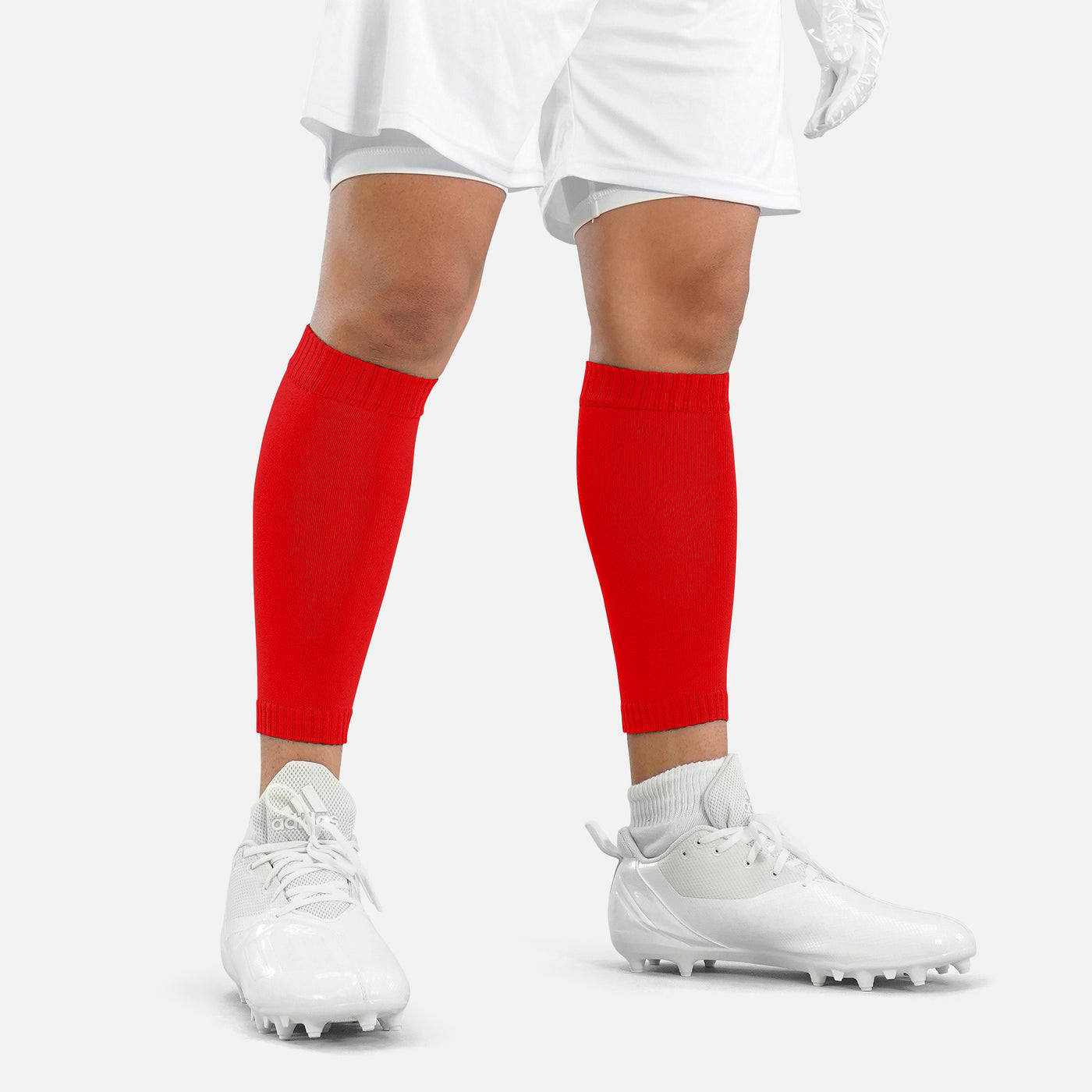 Hue Red Knitted Compression Calf Sleeves