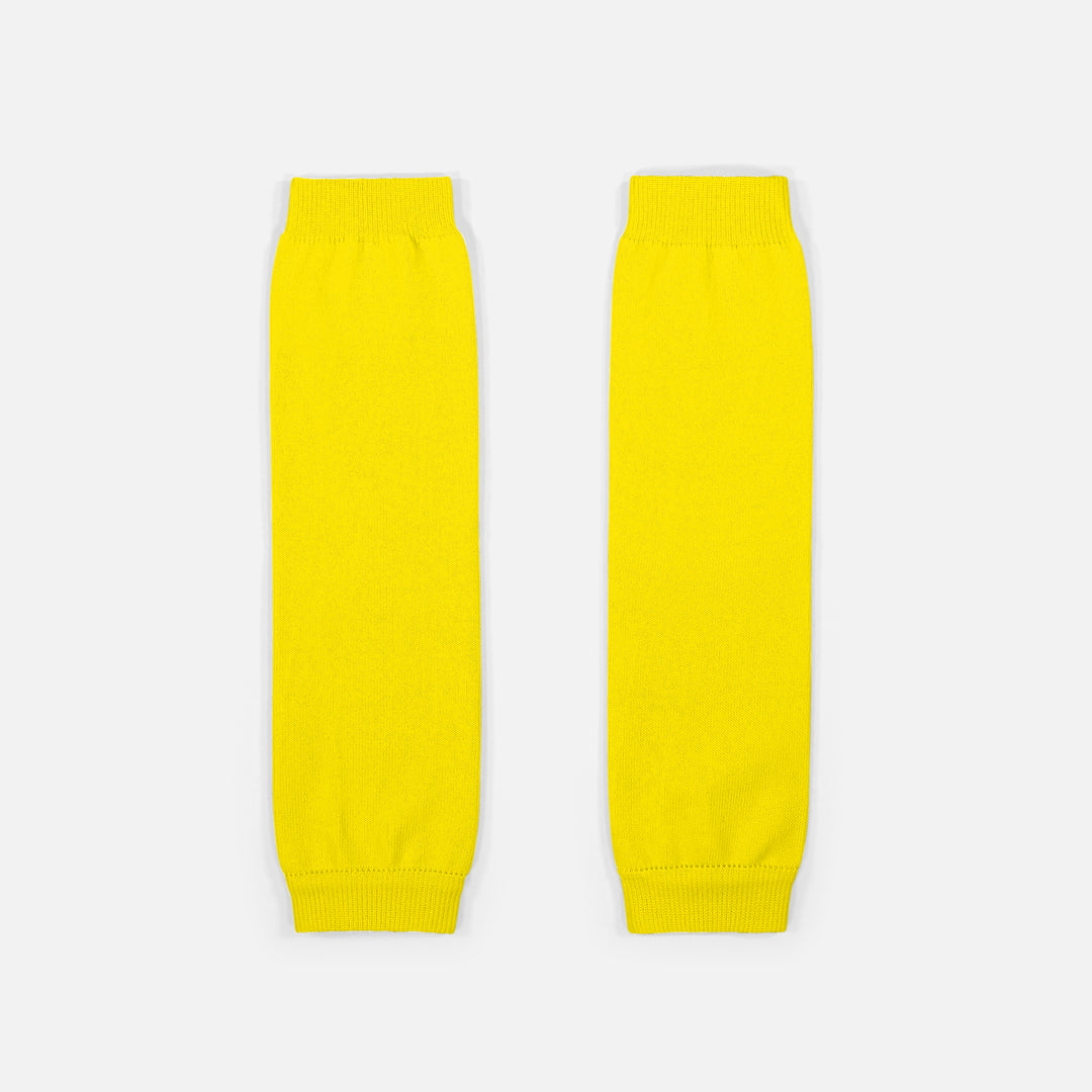 Hue Yellow Knitted Compression Calf Sleeves