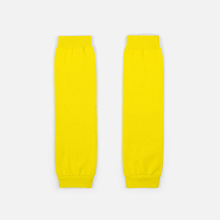 Hue Yellow Knitted Compression Calf Sleeves