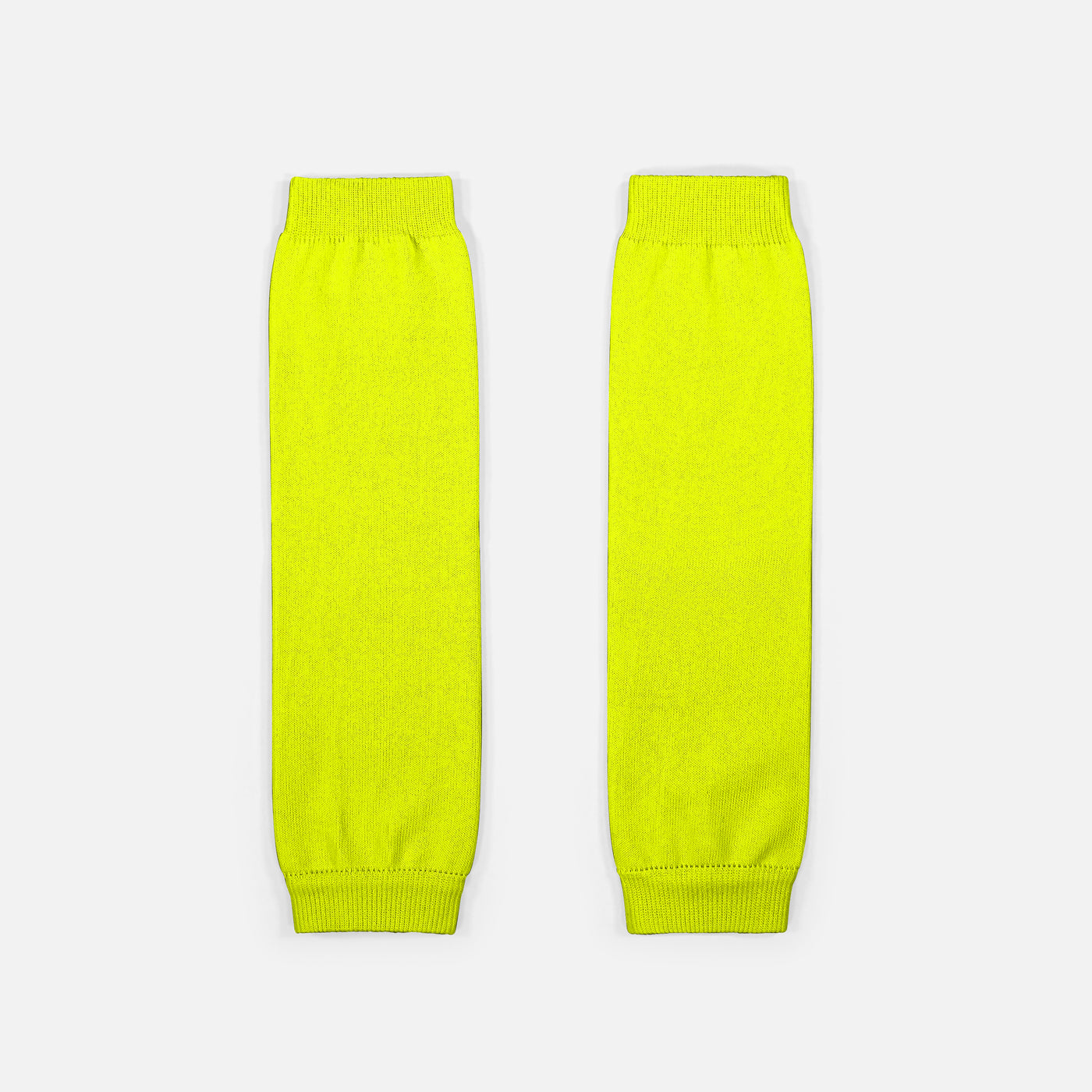 Safety Yellow Knitted Compression Calf Sleeves