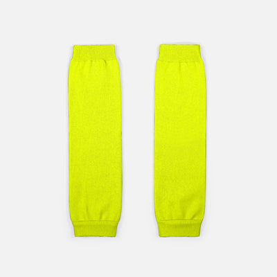 Safety Yellow Knitted Compression Calf Sleeves