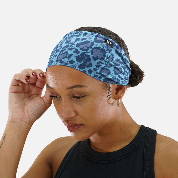 Leopard Azure Blaze Headband