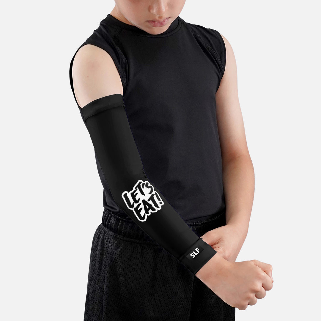 Let's Eat Black Kids Arm Sleeve