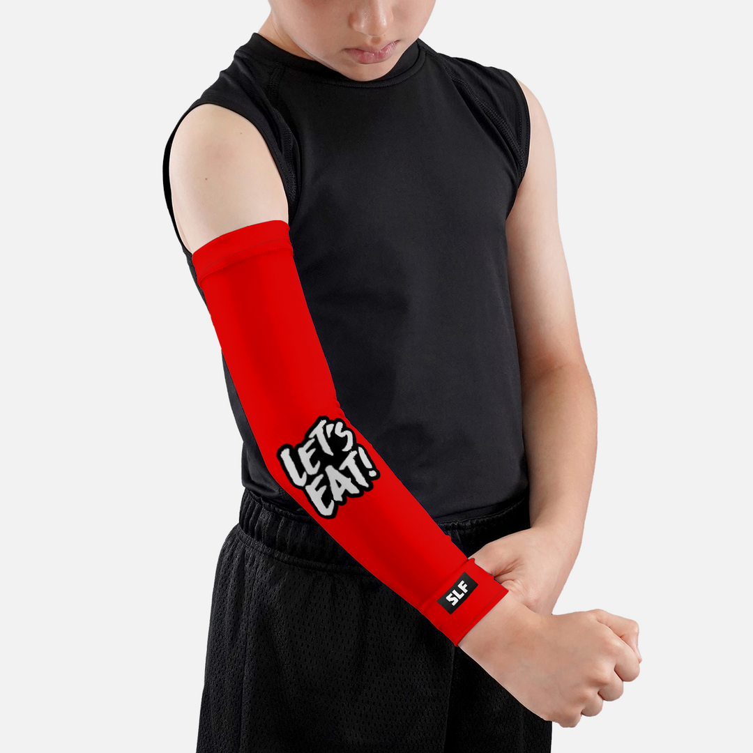 Let's Eat Red Kids Arm Sleeve