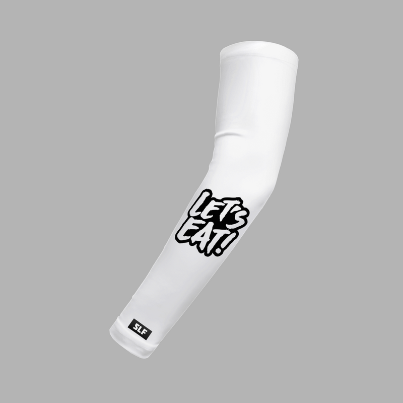 Let's Eat White Kids Arm Sleeve