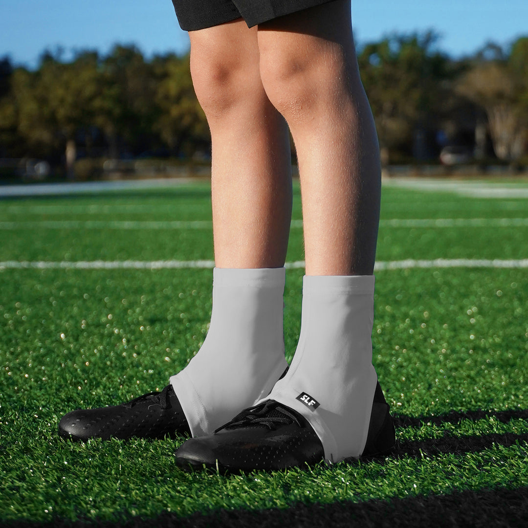 Hue Light Gray Kids Spats / Cleat Covers