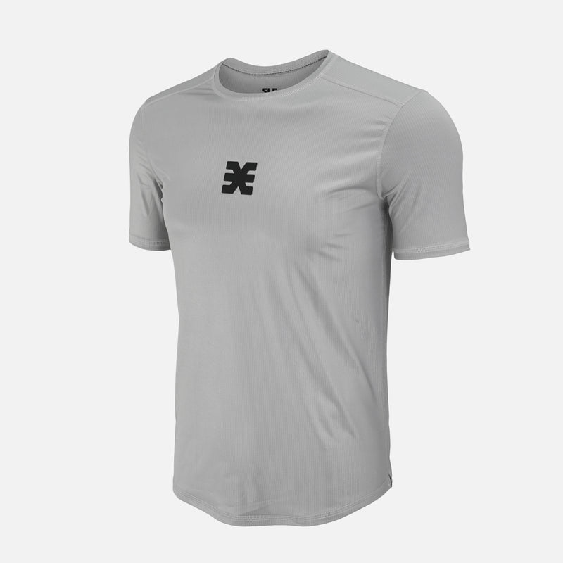 Light Gray BodyContour Crew T-Shirt
