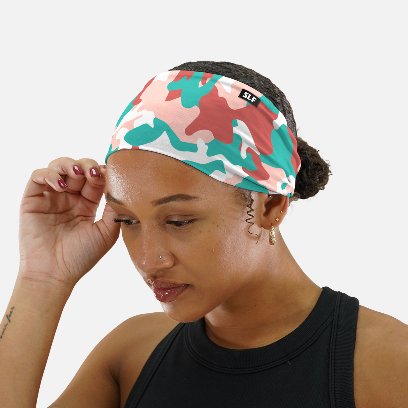 Light Salmon Camo Headband