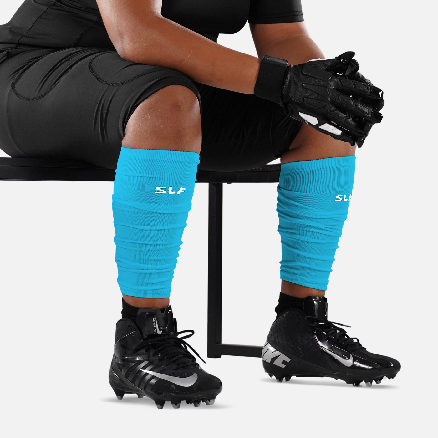 Hue Sky Blue Lineman Scrunchie Leg Sleeves