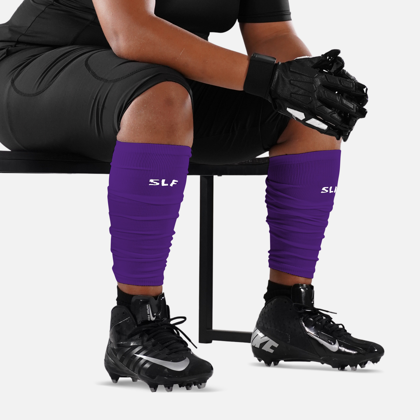 Hue Purple Lineman Scrunchie Leg Sleeves