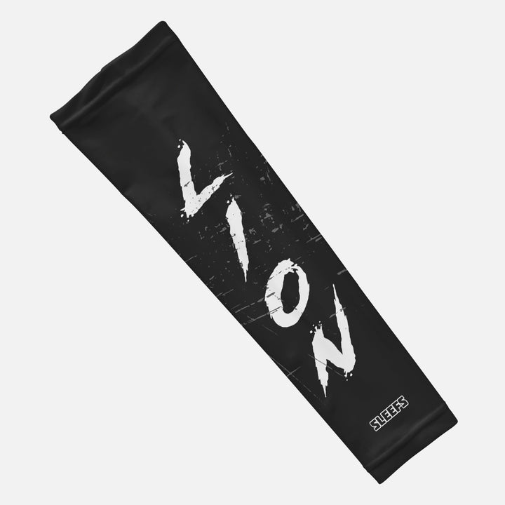 Lion Grunge Script Arm Sleeve