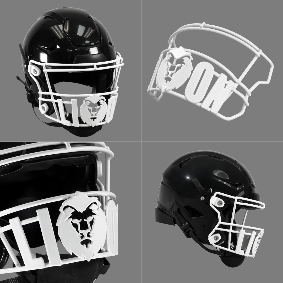 Lion Head Football Facemask for Riddell SpeedFlex