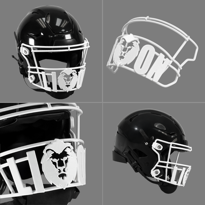 Lion Head Football Facemask for Riddell SpeedFlex