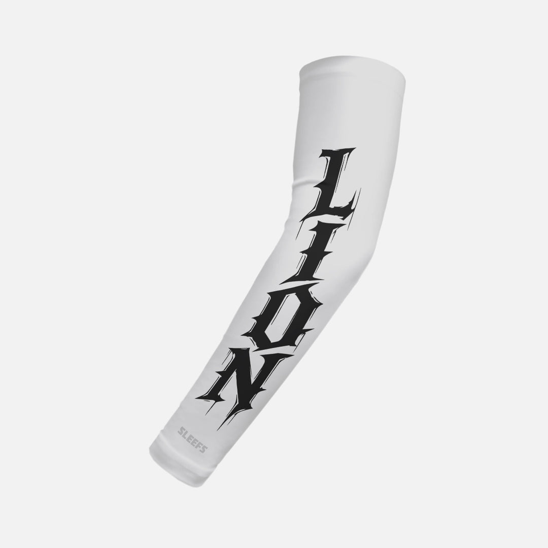 Lion Razor Script Kids Arm Sleeve