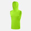 Lizard Green Sleeveless Compression Hoodie