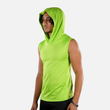 Lizard Green Sleeveless Compression Hoodie