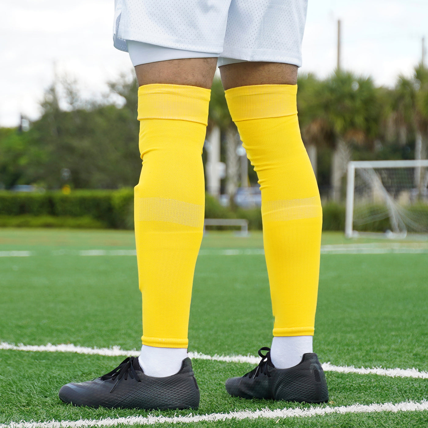 Hue Yellow Long Soccer Leg Sleeves