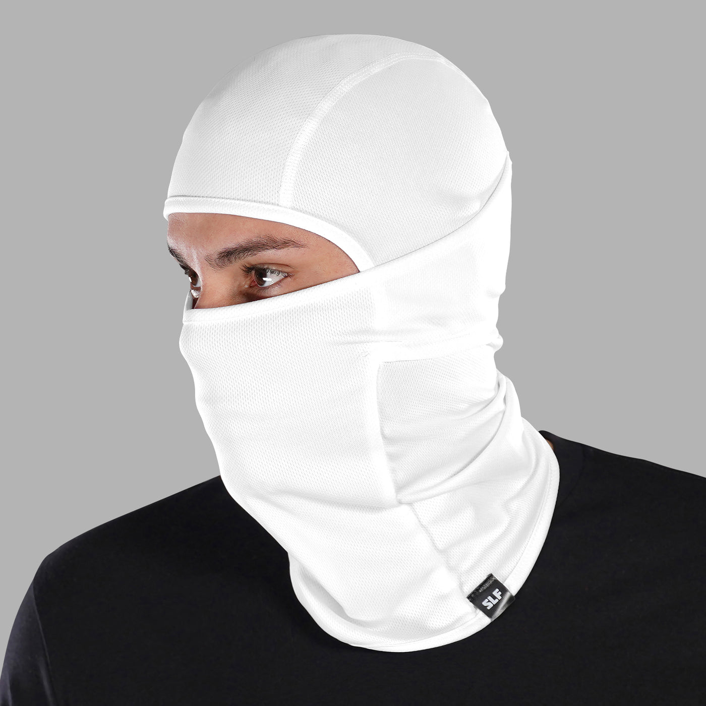 Basic White Loose-fitting Shiesty Mask