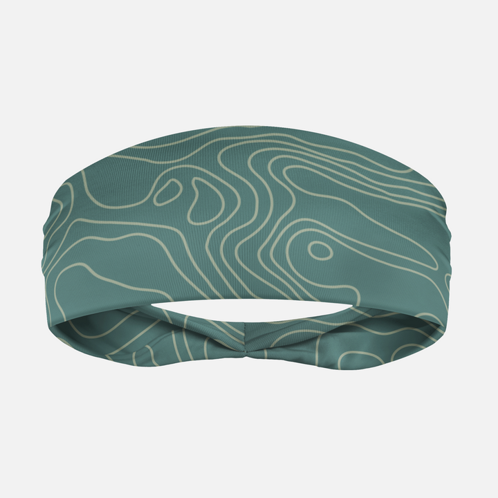 Lunar Map Hunter Green Headband
