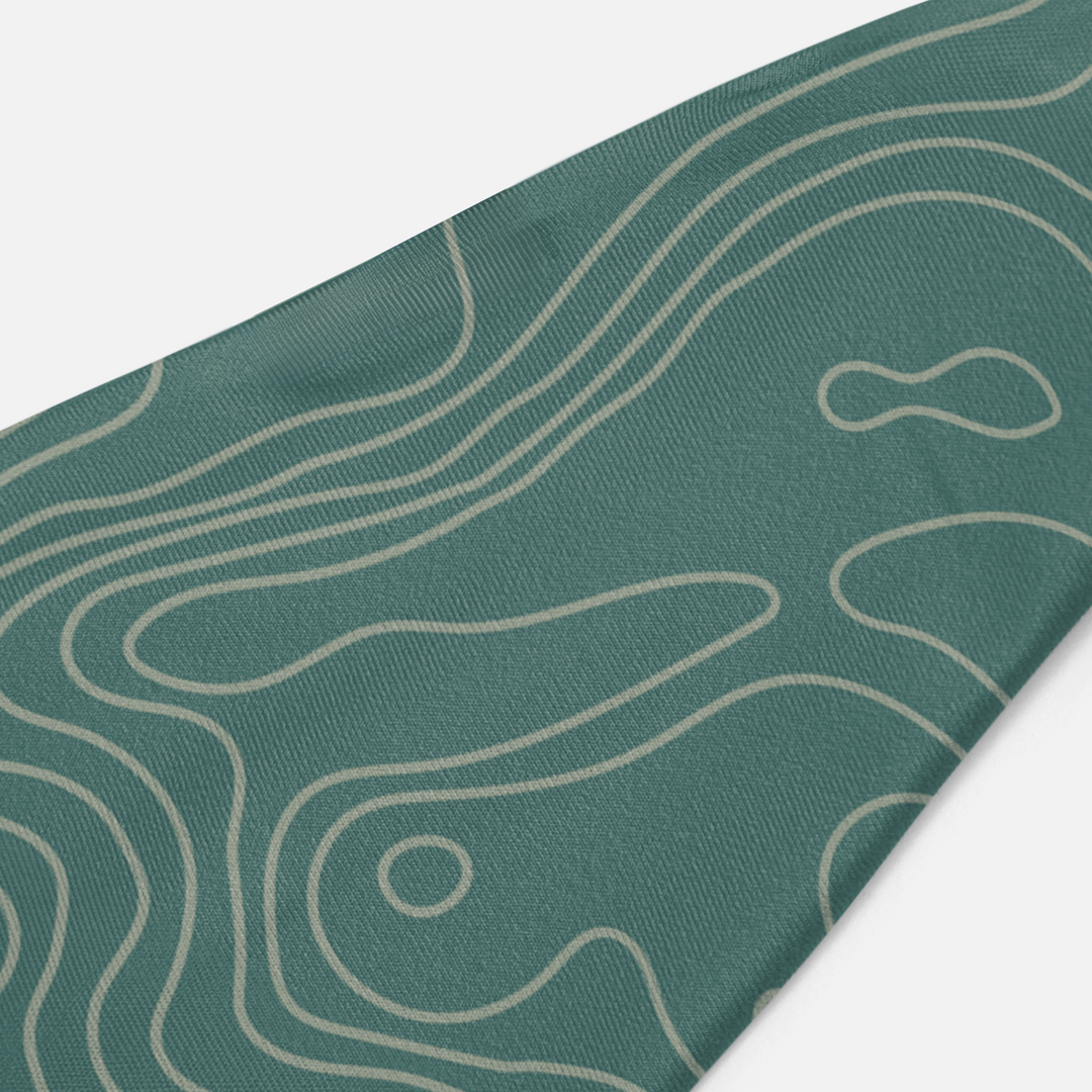 Lunar Map Hunter Green Headband