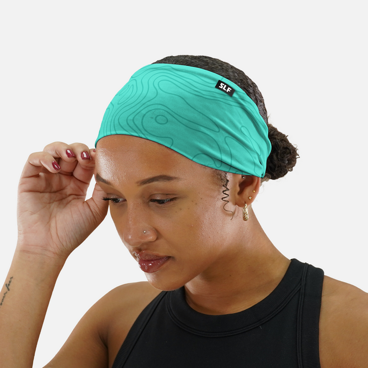Lunar Map Mint Headband