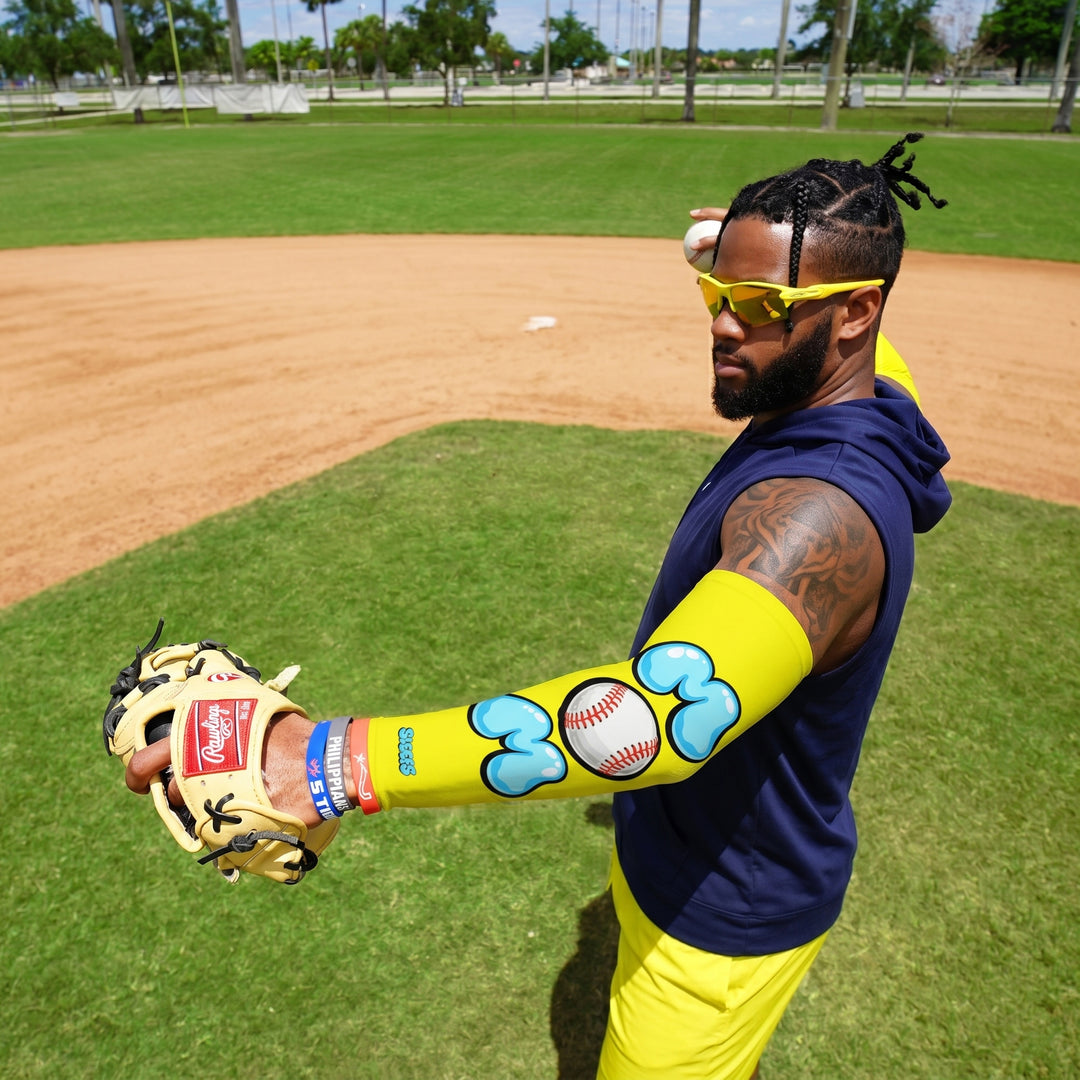 MOM Neon Pop Baseball Arm Sleeve