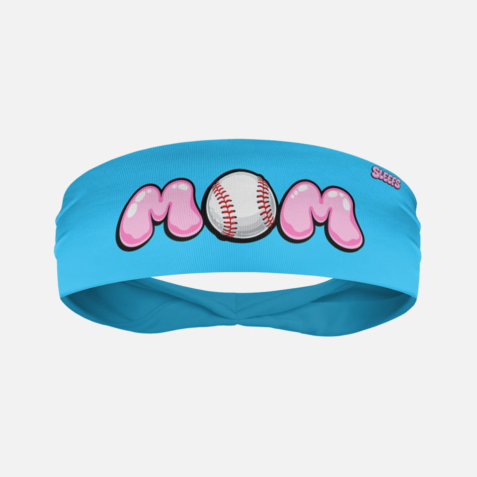 MOM Cotton Candy Baseball Kids Headband