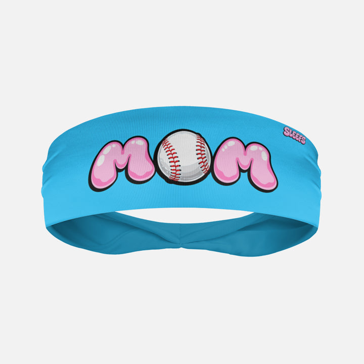 MOM Cotton Candy Baseball Kids Headband