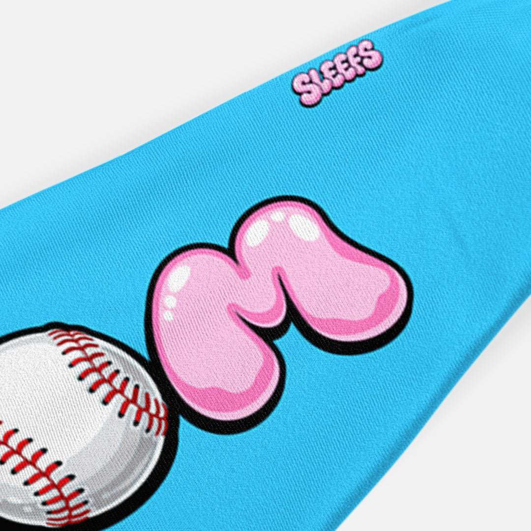 MOM Cotton Candy Baseball Kids Headband