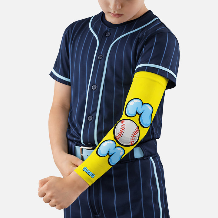 MOM Neon Pop Baseball Kids Arm Sleeve