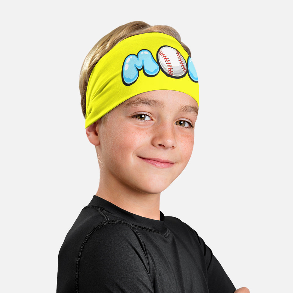 MOM Neon Pop Baseball Kids Headband