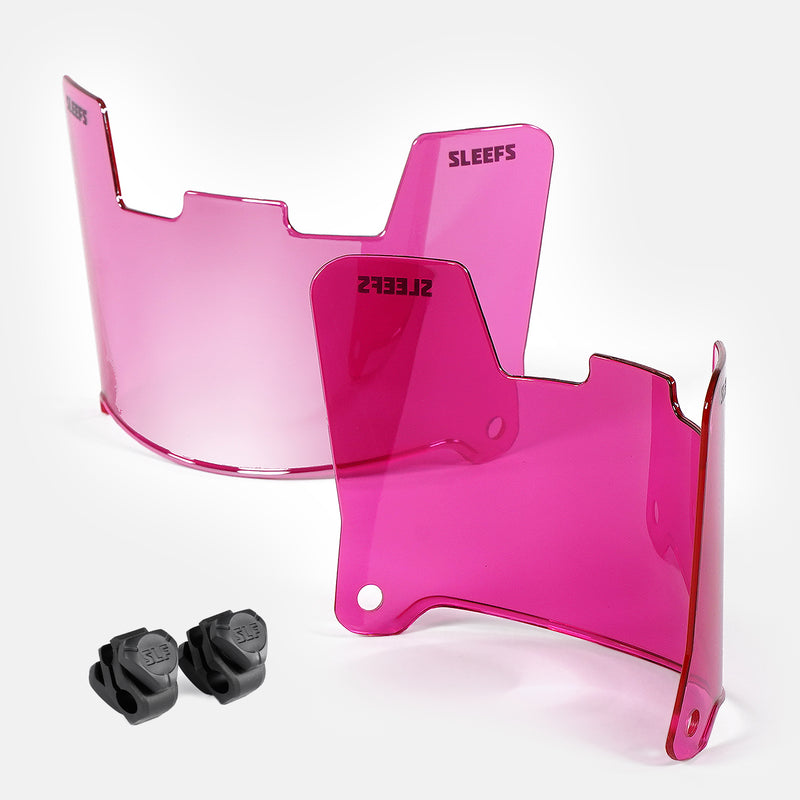 Untamed Pink Machine Silver Helmet Eye-Shield Visor