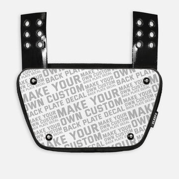 Make Your Own Custom Football Back Plate Decal (Back Plate Not Included)