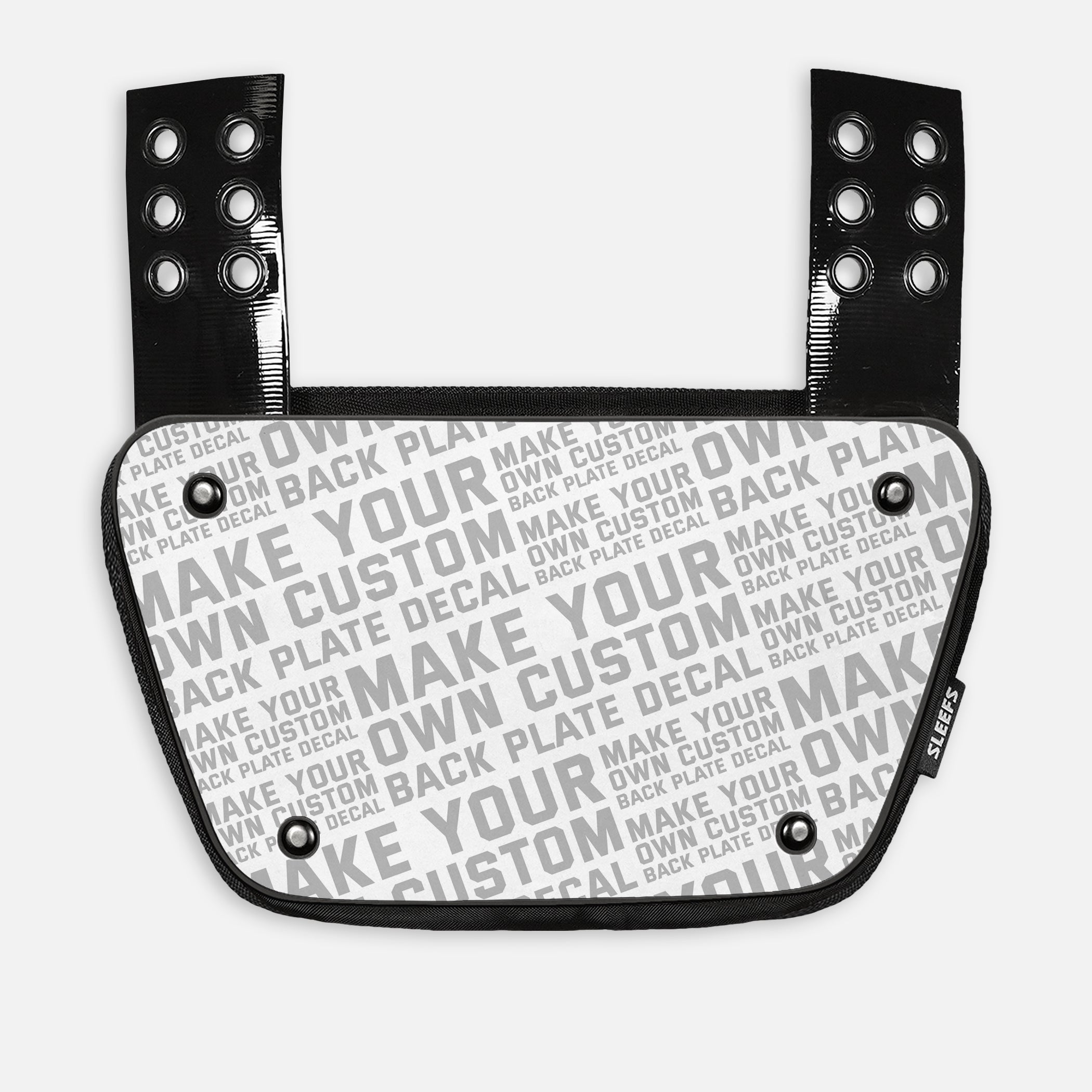 Make Your Own Custom Football Back Plate Decal (Back Plate Not Include ...