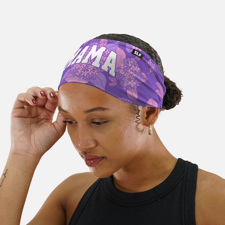 Mama Floral Purple Headband