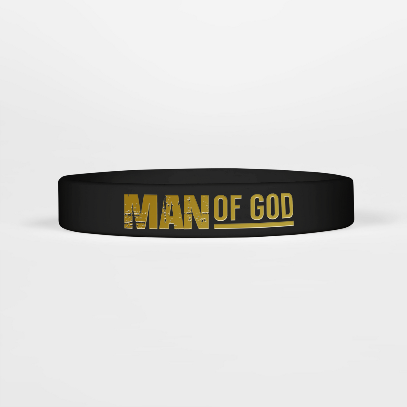 Man of God Gold Motivational Wristband