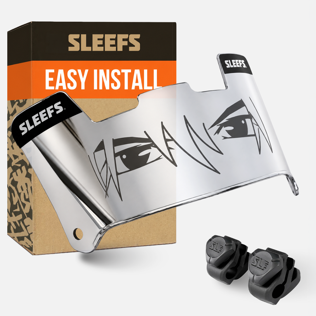 Manga Eyes Silver Helmet Eye-Shield Visor