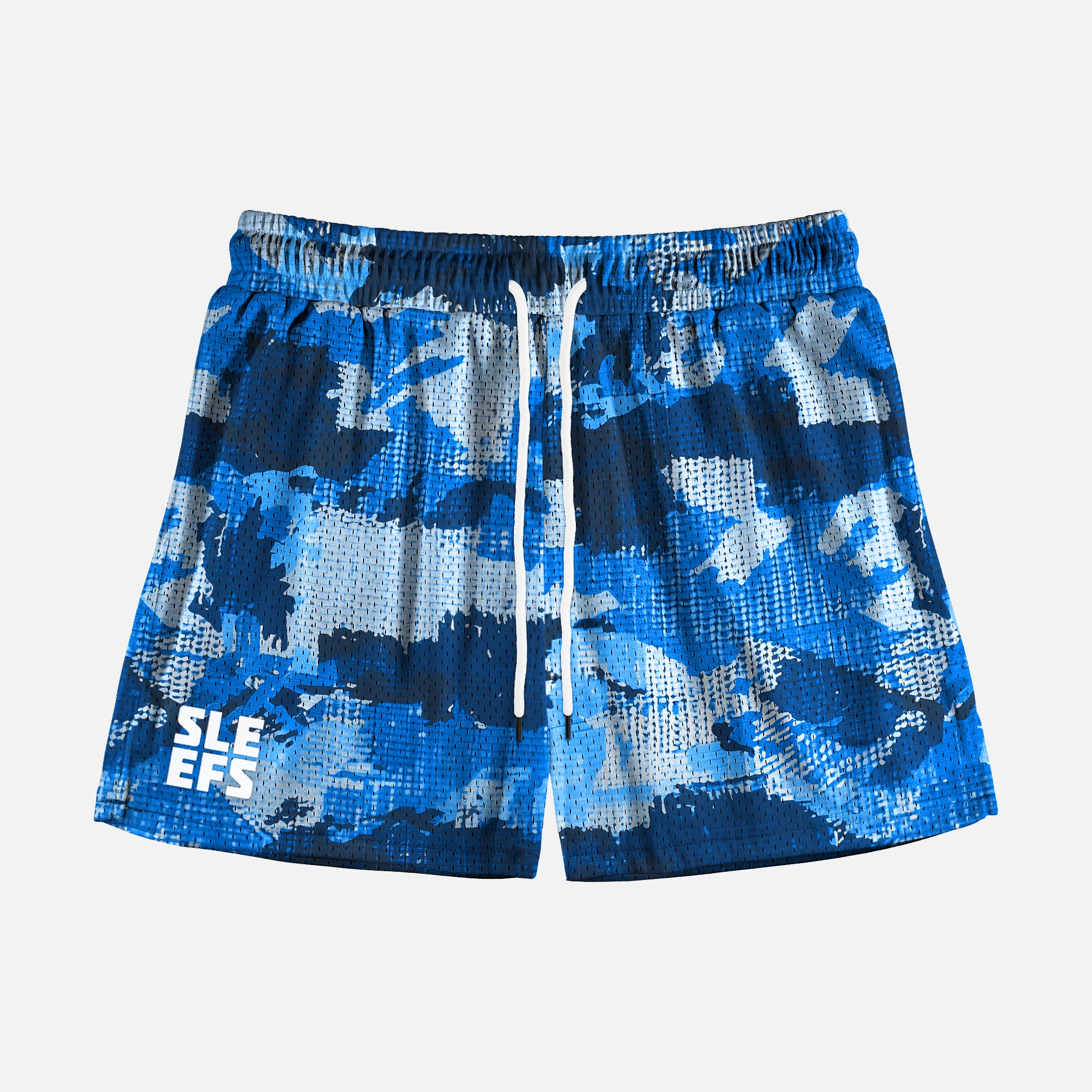 Marine Blue Camo Shorts - 5