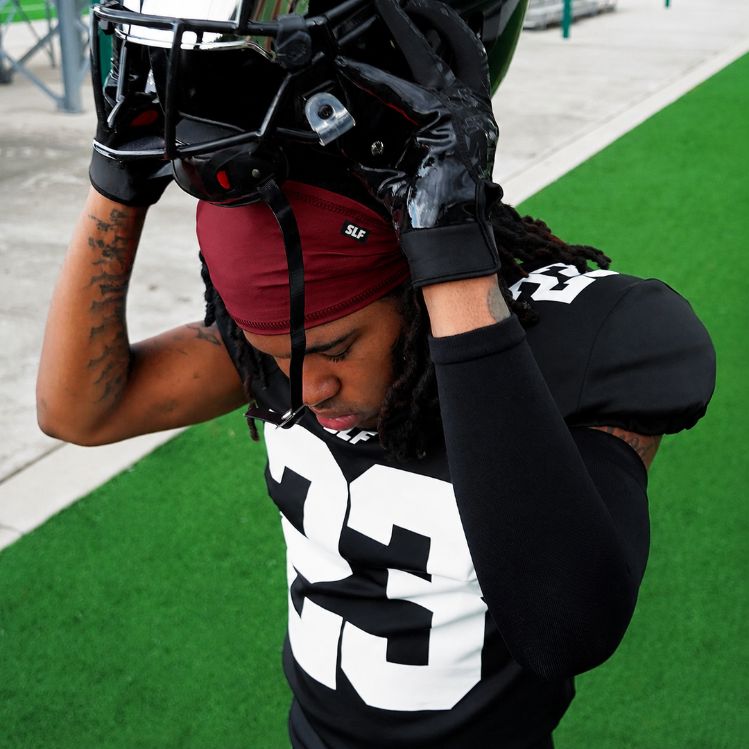 Hue Maroon Skull Wrap