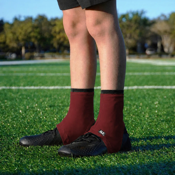 Hue Maroon Kids Spats / Cleat Covers