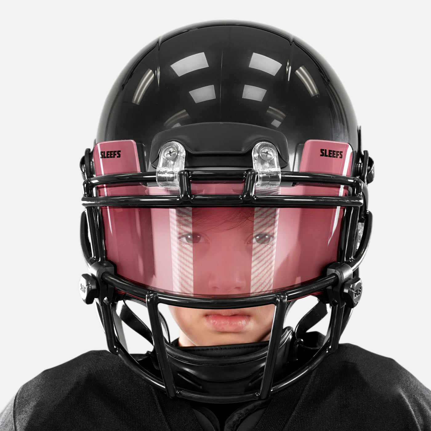 Mauve Red Clear Helmet Eye-Shield Visor for Kids